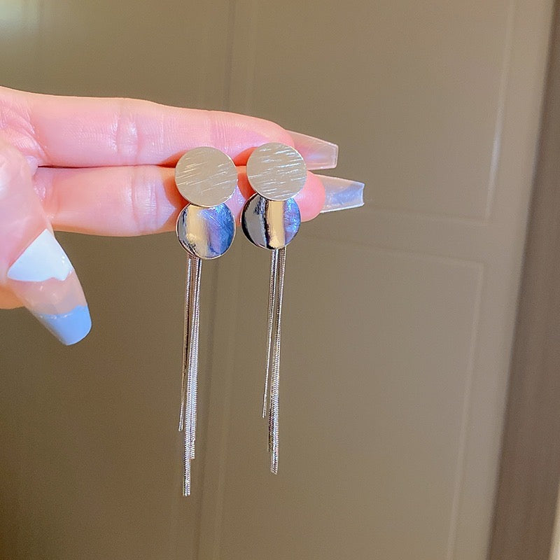 Elegant Silver Drop Earrings