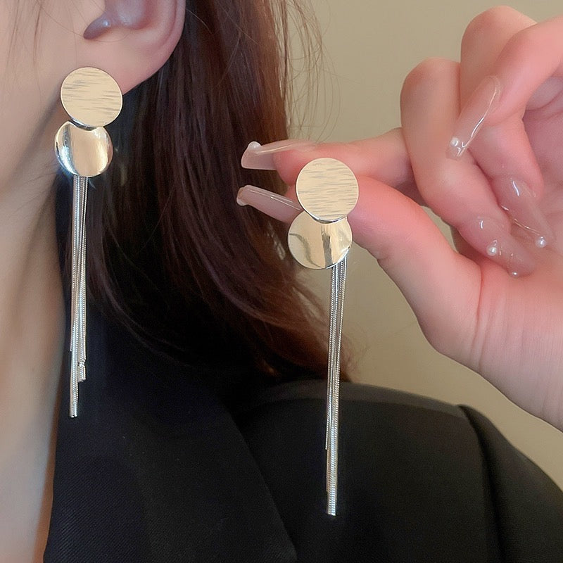 Elegant Silver Drop Earrings