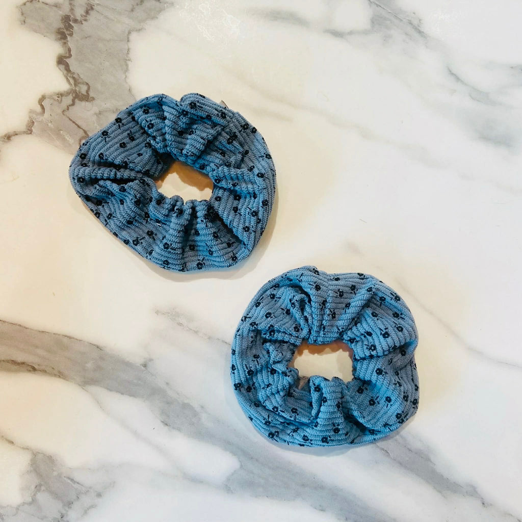 Steel Blue Scrunchie