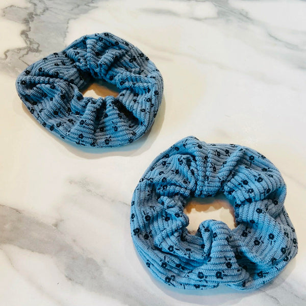 Steel Blue Scrunchie
