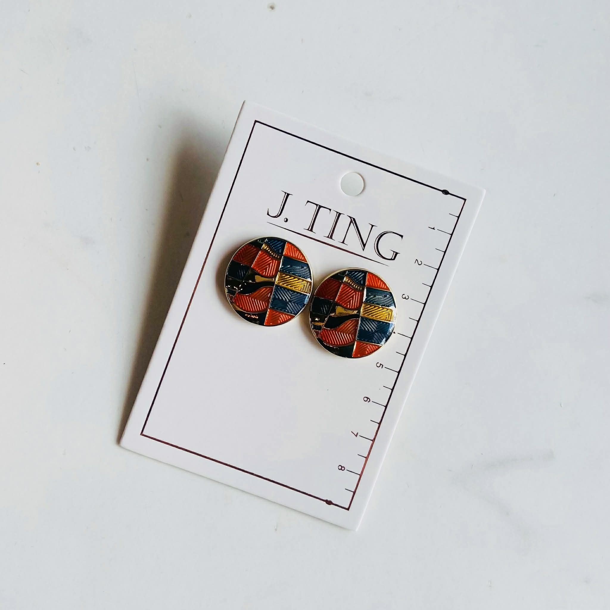 Abstract Shield Earrings