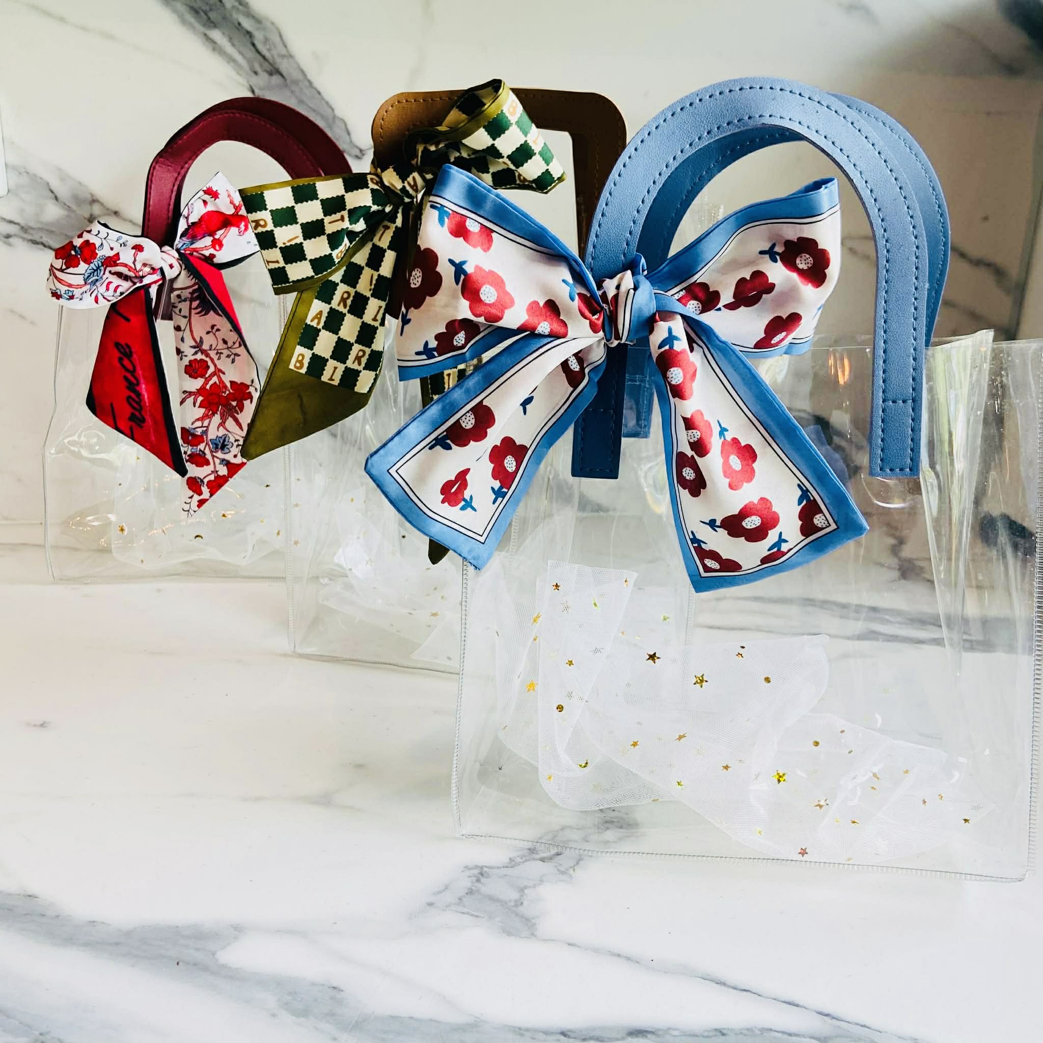 Big Flower Clear Gift Bag
