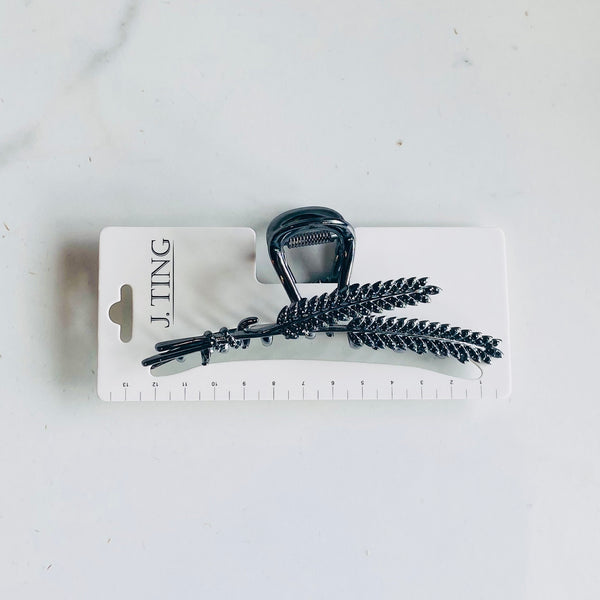 Black Leaf Hair Claw