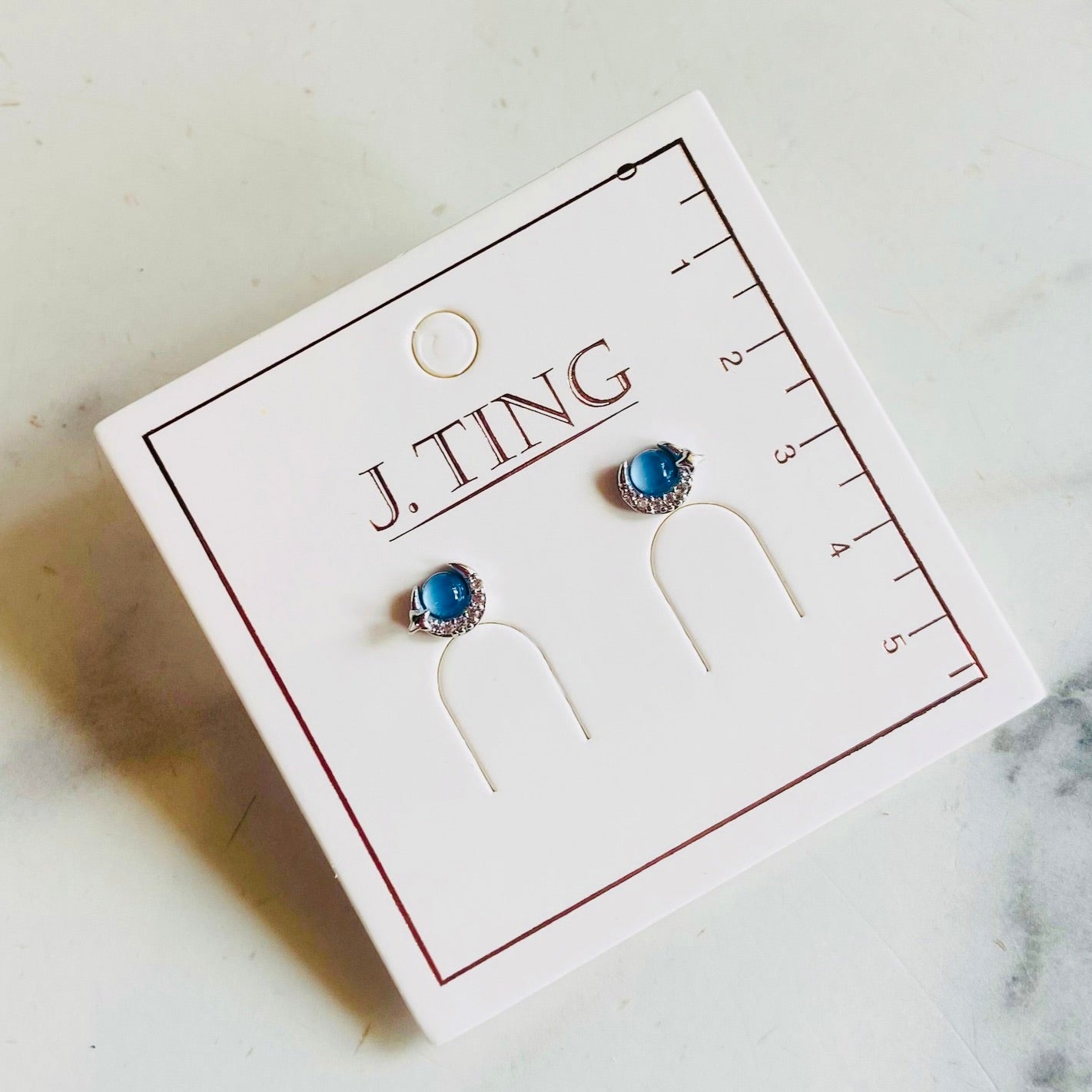 Blue Moonstone Earrings