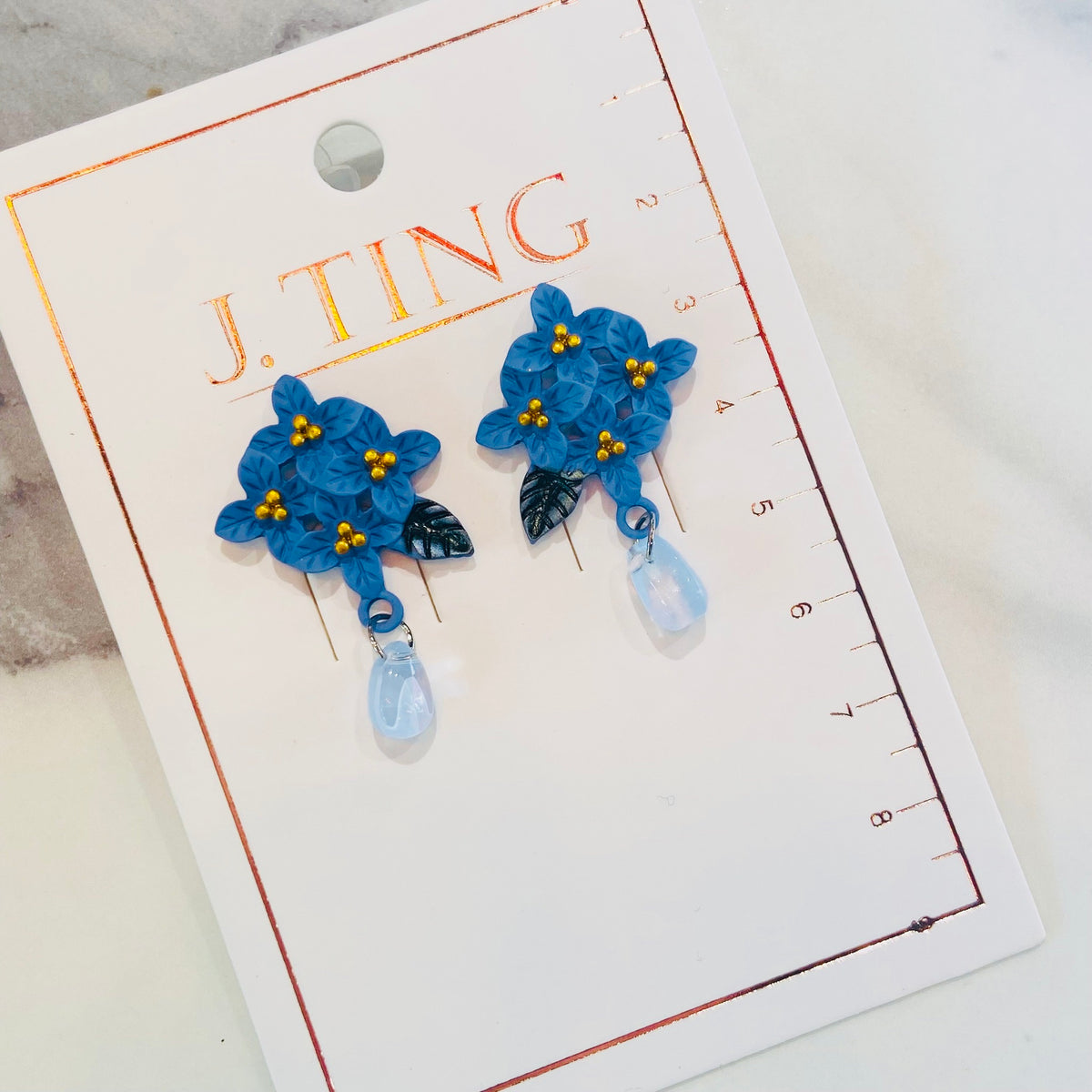 Blue Flower Drops