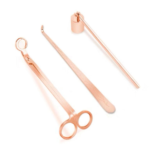3Pcs Candle Care Kit - Wick Trimmer, Wick Dipper and Wick Cutter Snuffer