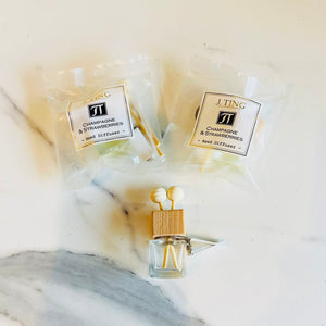 Champagne & Strawberries Car Reed Diffuser