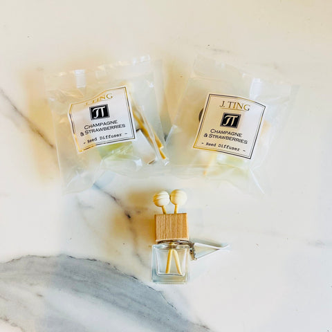 Champagne & Strawberries Car Reed Diffuser