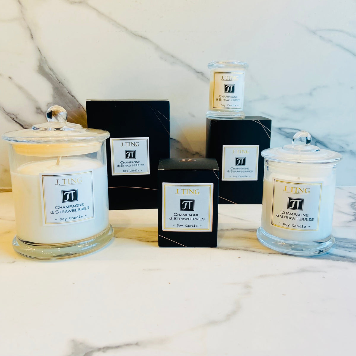 Champagne & Strawberries Soy Candle