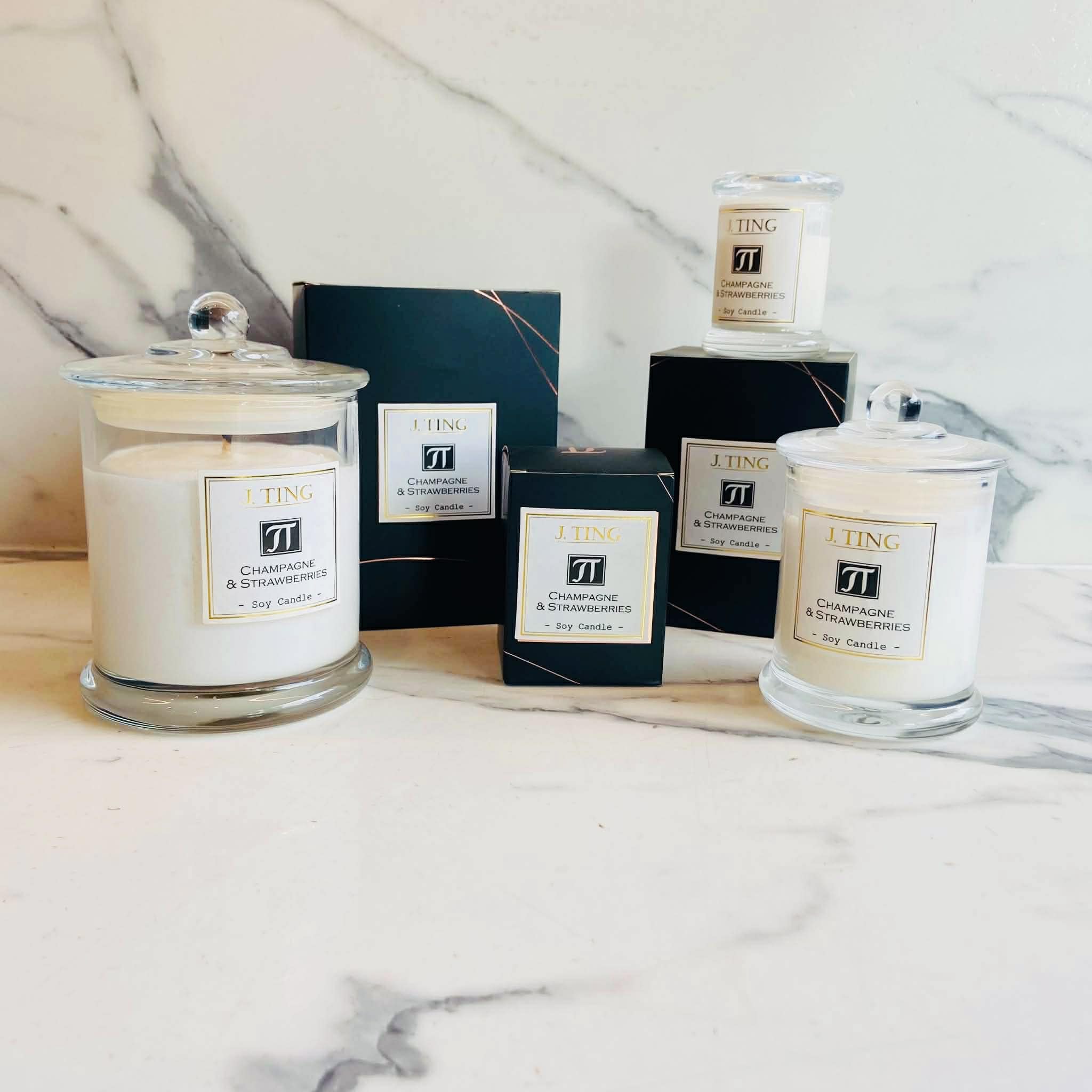 Champagne & Strawberries Soy Candle