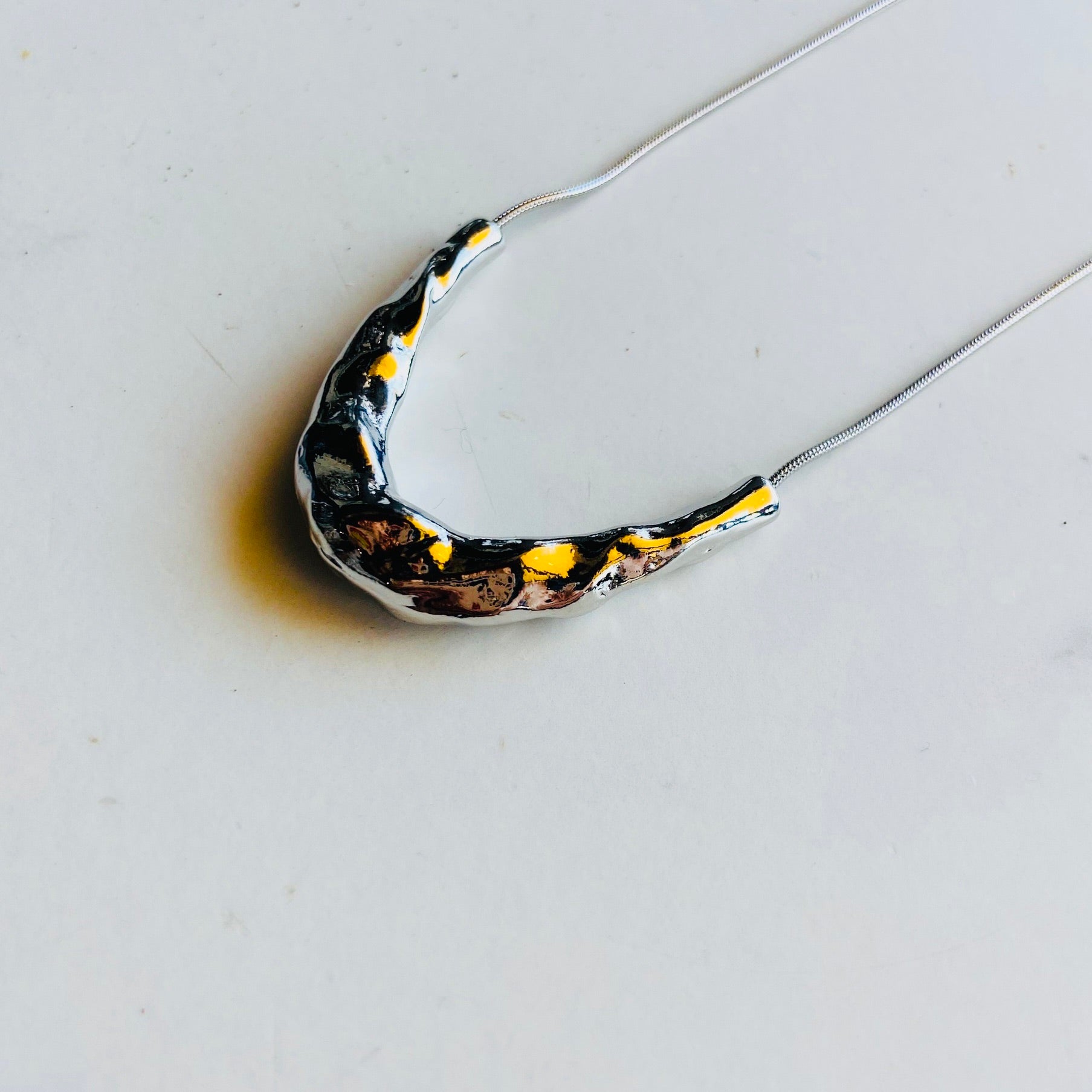 Chrome Wrap Stainless Steel Necklace