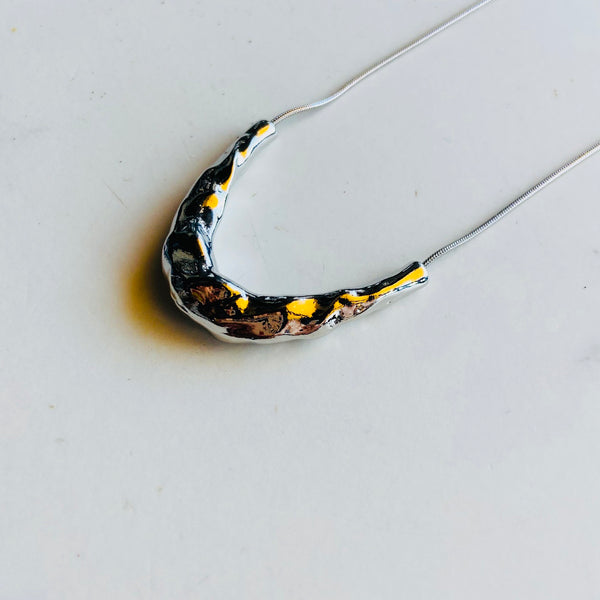 Chrome Wrap Stainless Steel Necklace