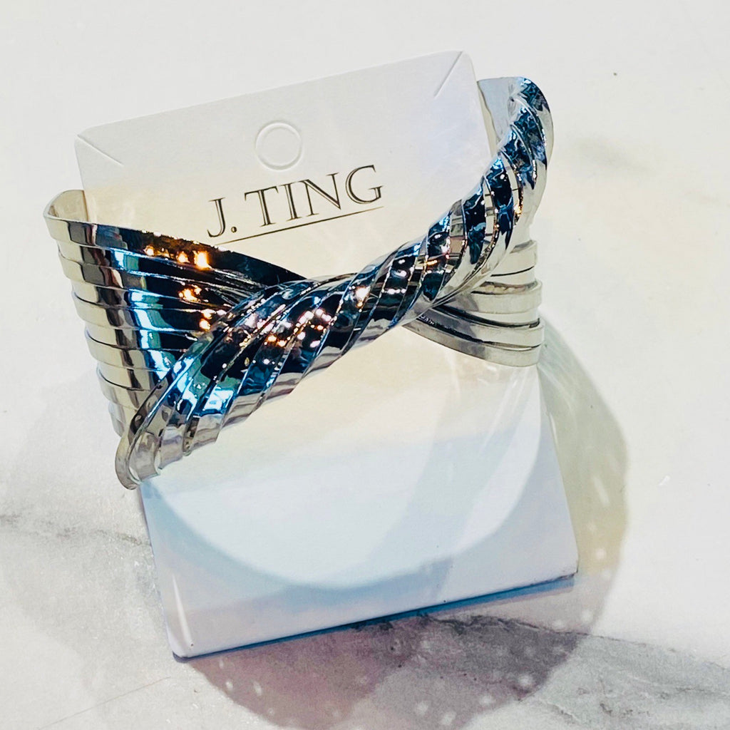 Chunky Silver Bangle