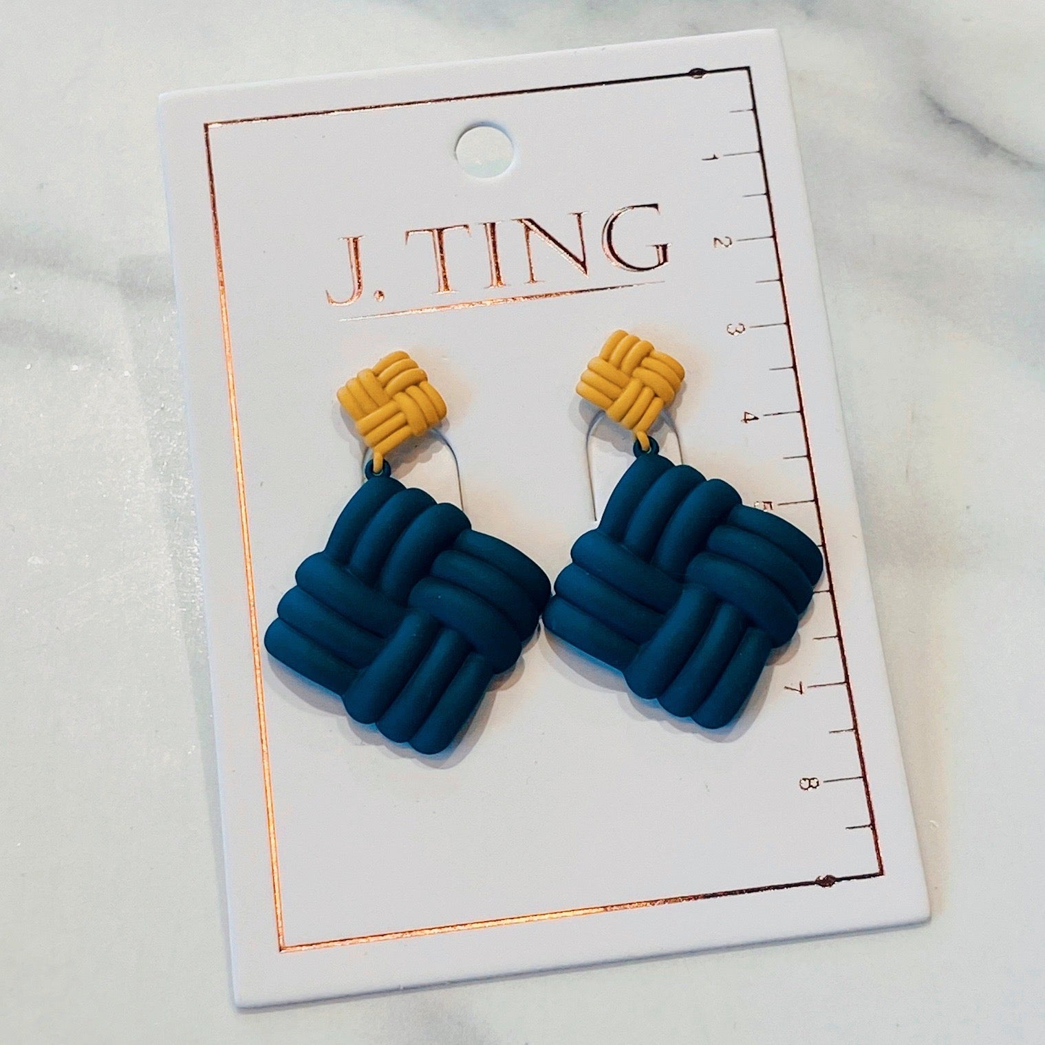 Crosshatch Stitch Earrings