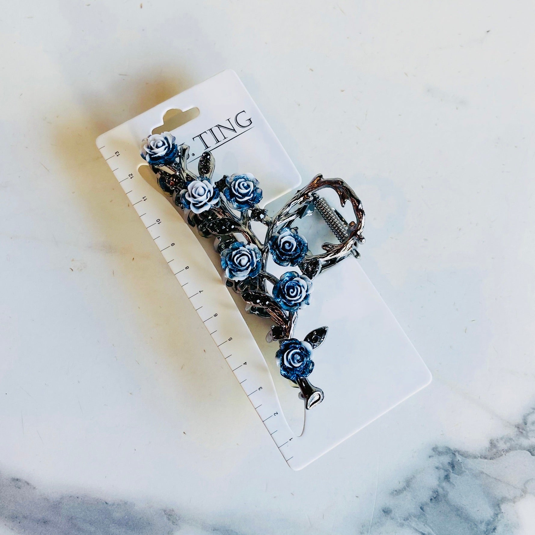 Crystal Rose Hair Claw