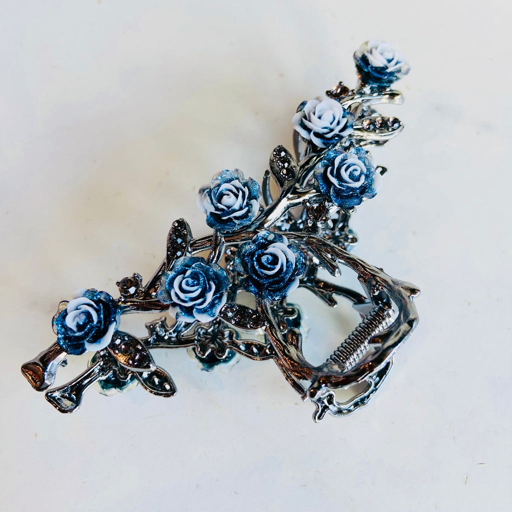 Crystal Rose Hair Claw