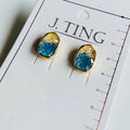 Crystalised Wave and Shore Earrings