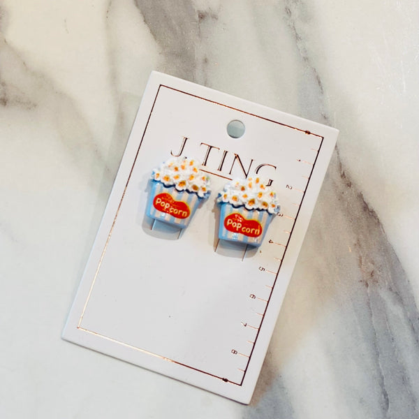 Cute Popcorn Earrings