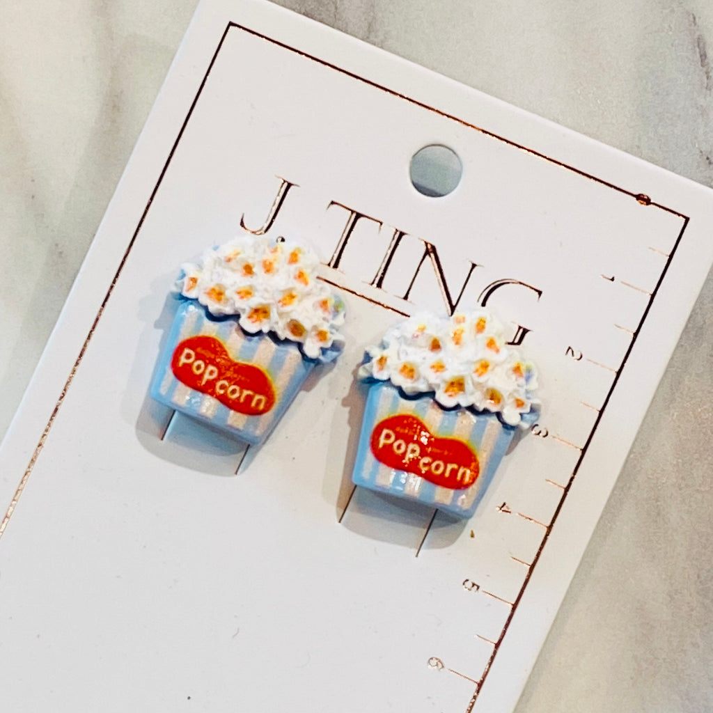 Cute Popcorn Earrings