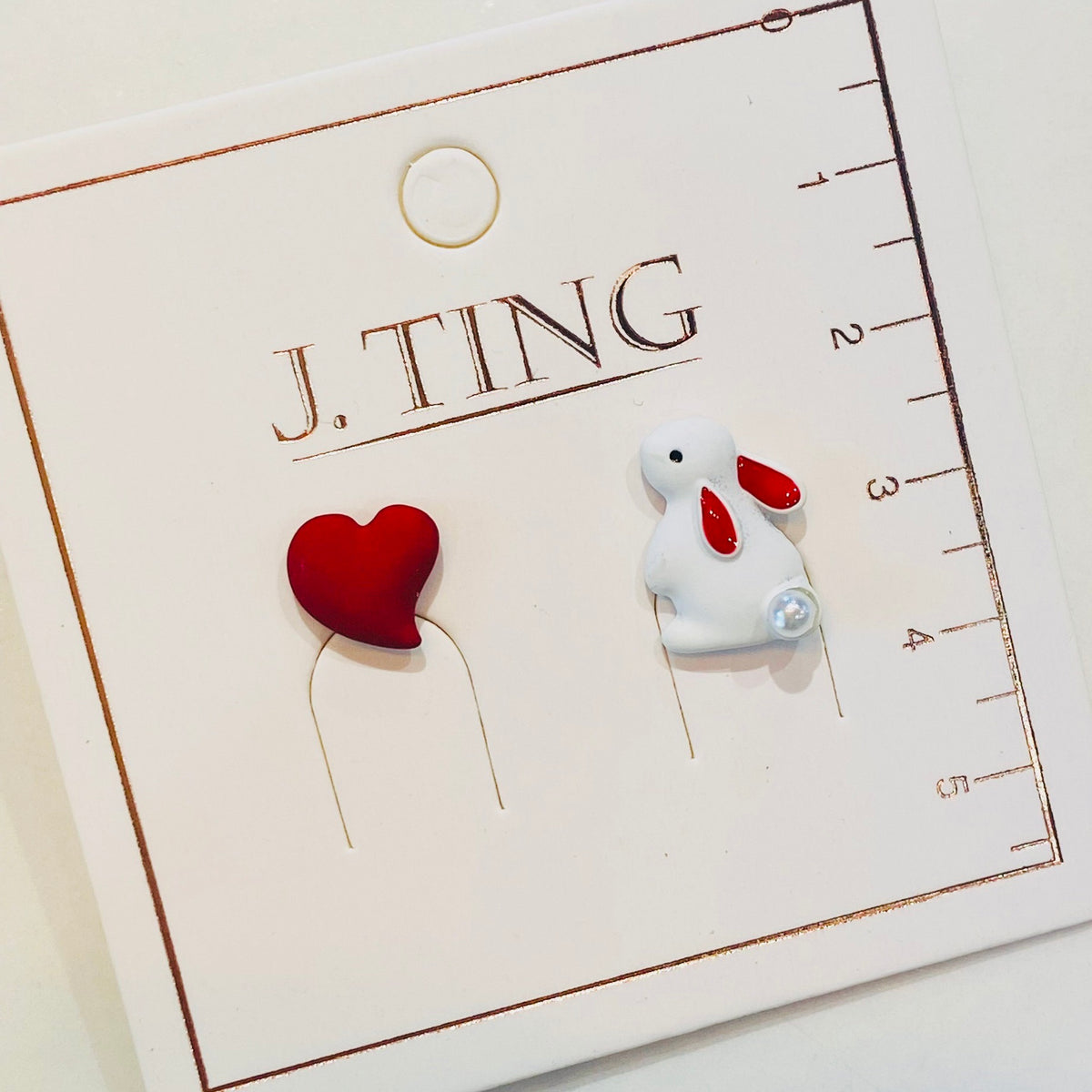Cute White Rabbit Earrings