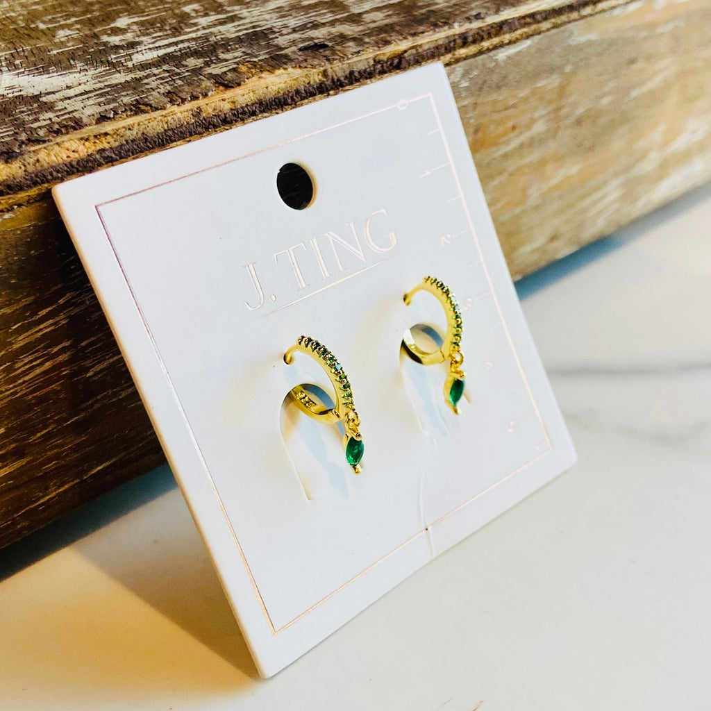 Evergreen Gold Hoop Earrings