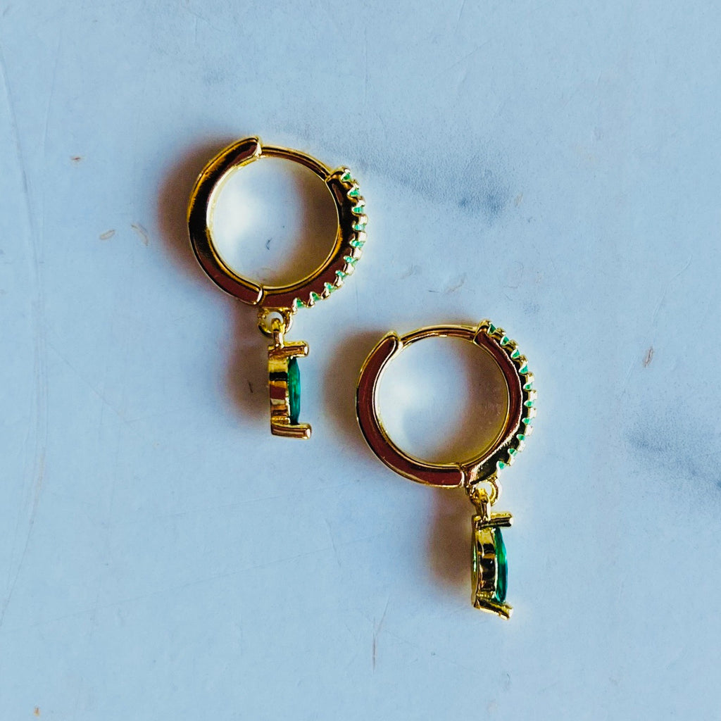 Evergreen Gold Hoop Earrings