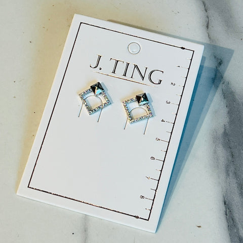 Geometric Sparkly Earrings