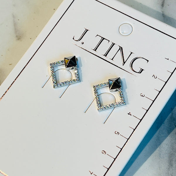 Geometric Sparkly Earrings