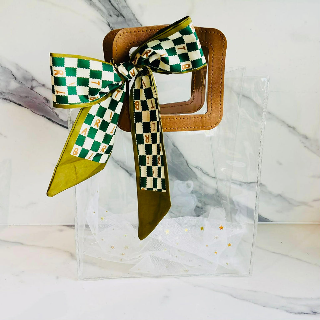 Big Flower Clear Gift Bag