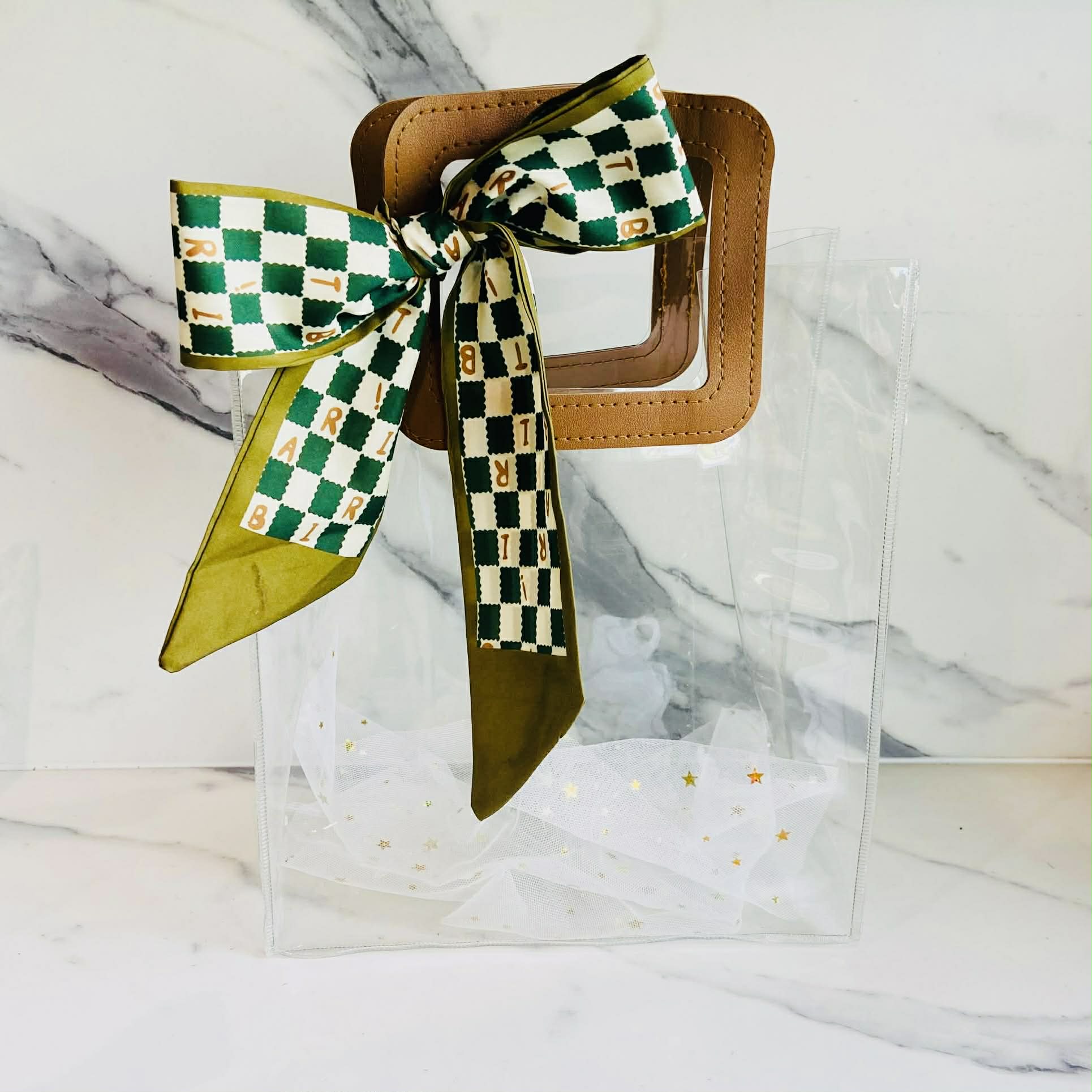 Big Flower Clear Gift Bag