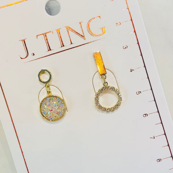 Iridescent Golden Halo Earrings