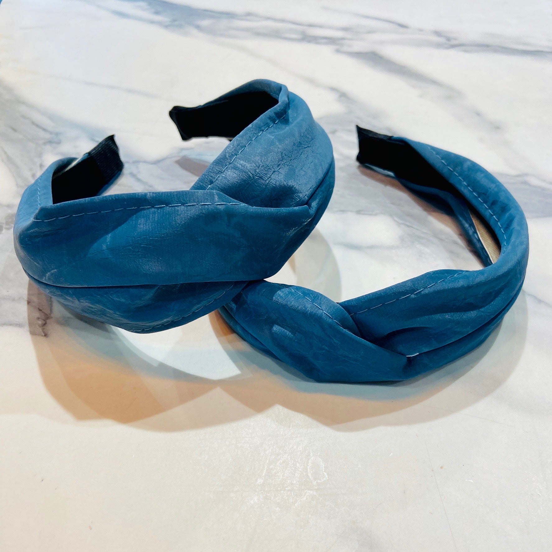 Leather Look Knot Headband