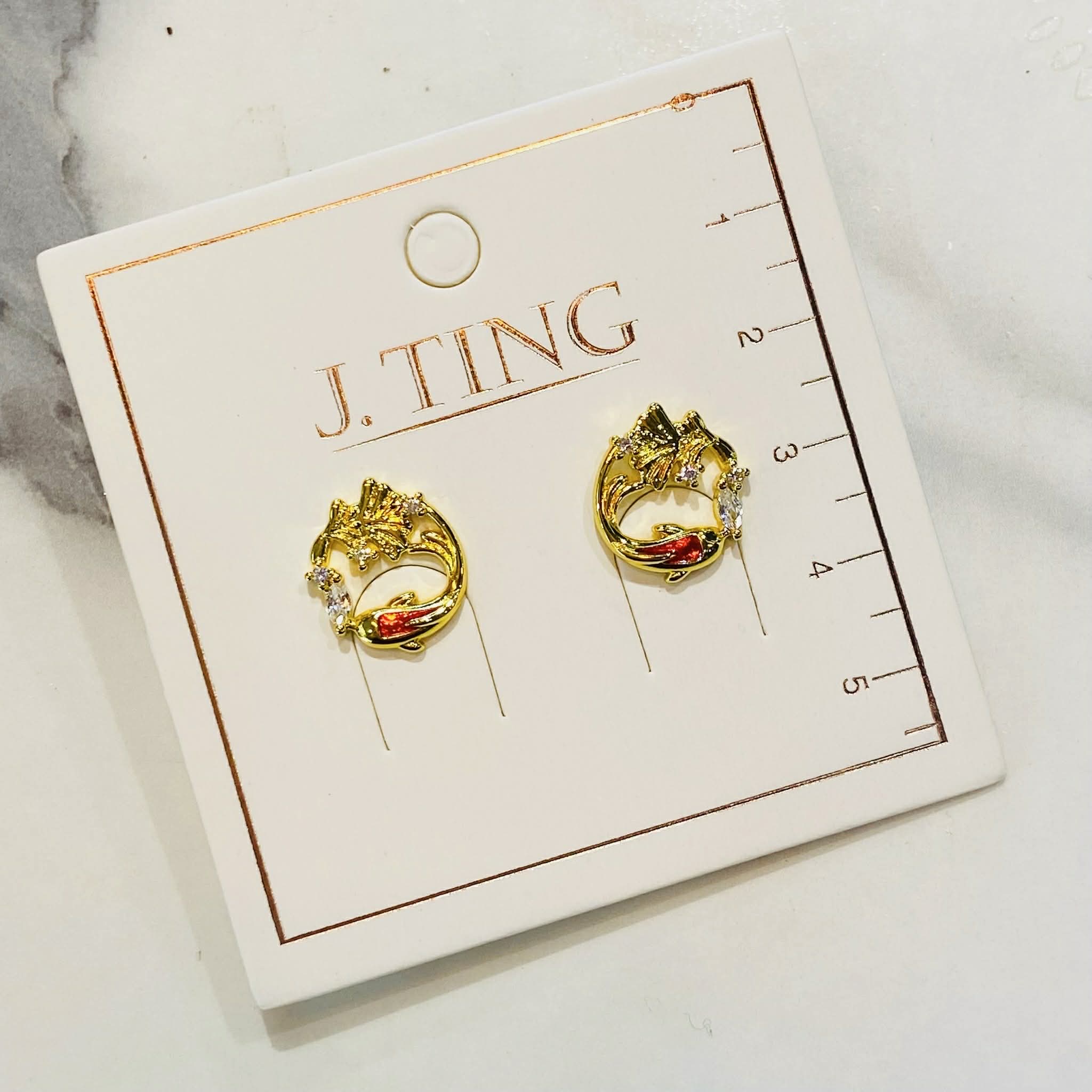 Lucky Fish Ring Earring