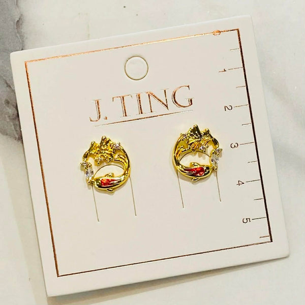 Lucky Fish Ring Earring