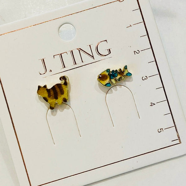 Meow and Bubbles Earrings