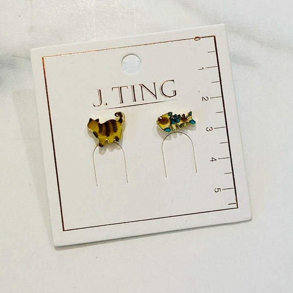 Meow and Bubbles Earrings