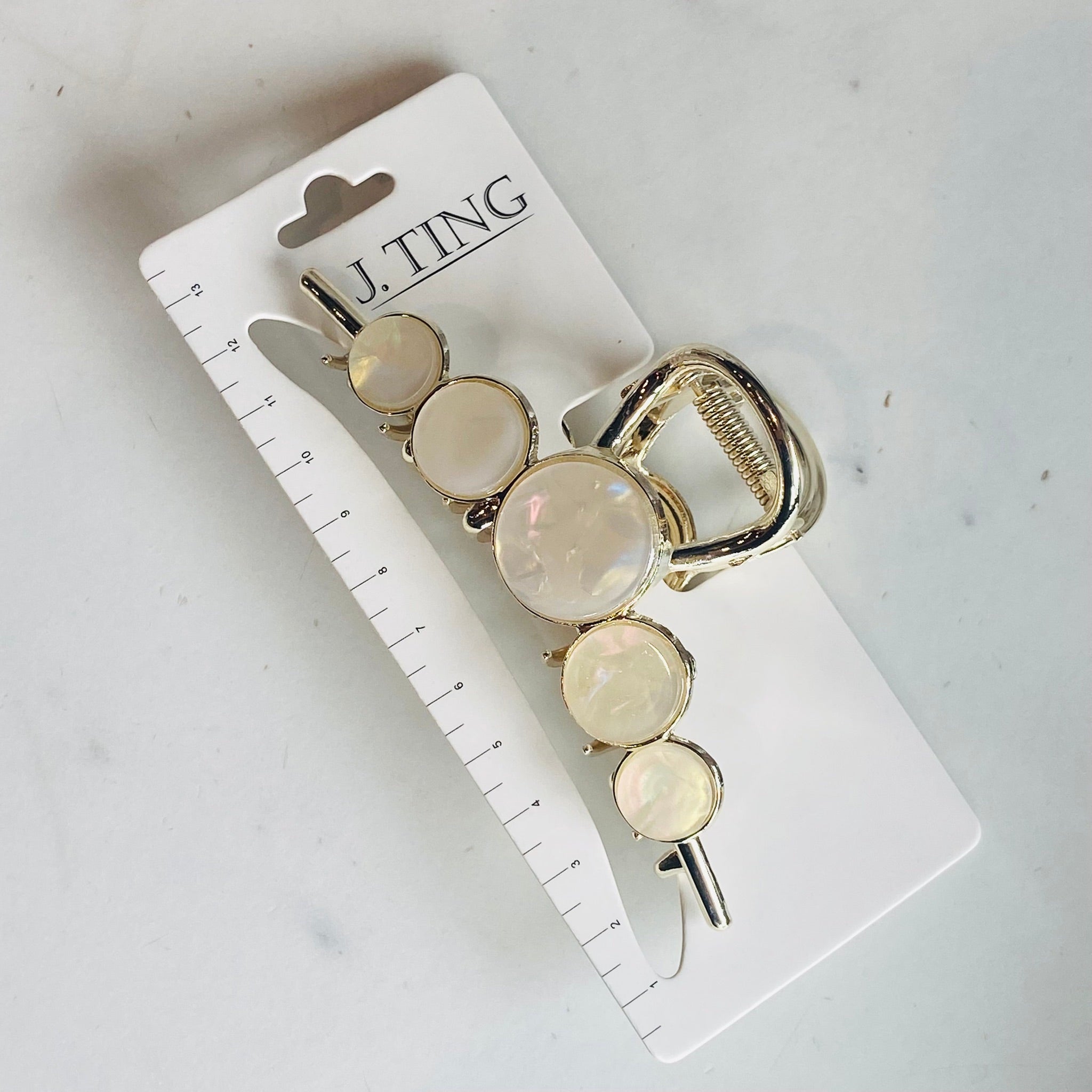 Opalescent Circular Hair Claw