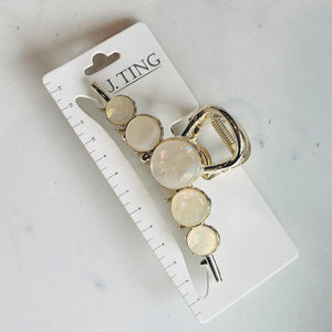Opalescent Circular Hair Claw