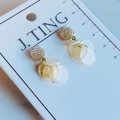 Pearlescent Scale Earrings