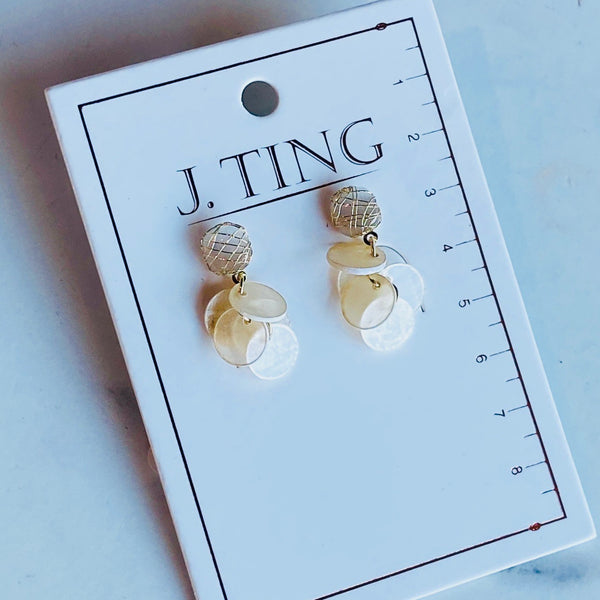 Pearlescent Scale Earrings
