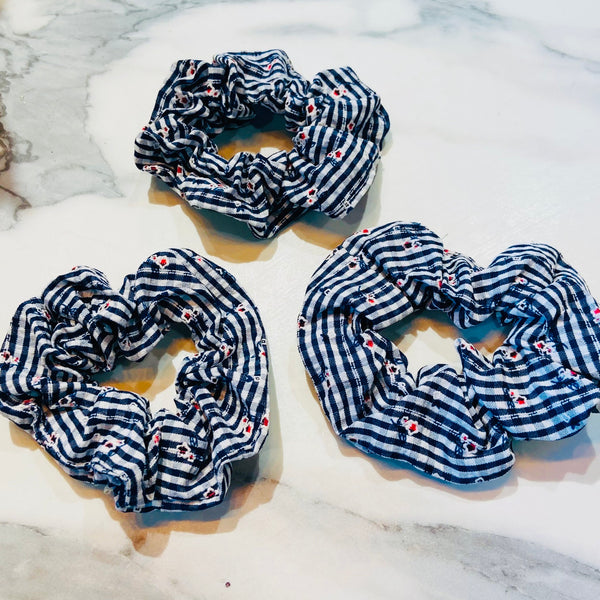 Plaid Baby Rose Scrunchie