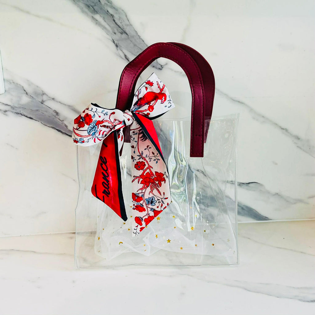 Big Flower Clear Gift Bag