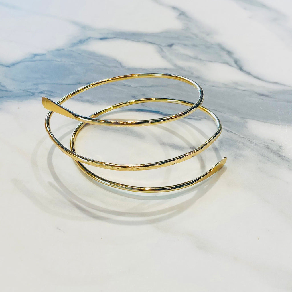 Gold Spiral Bracelet