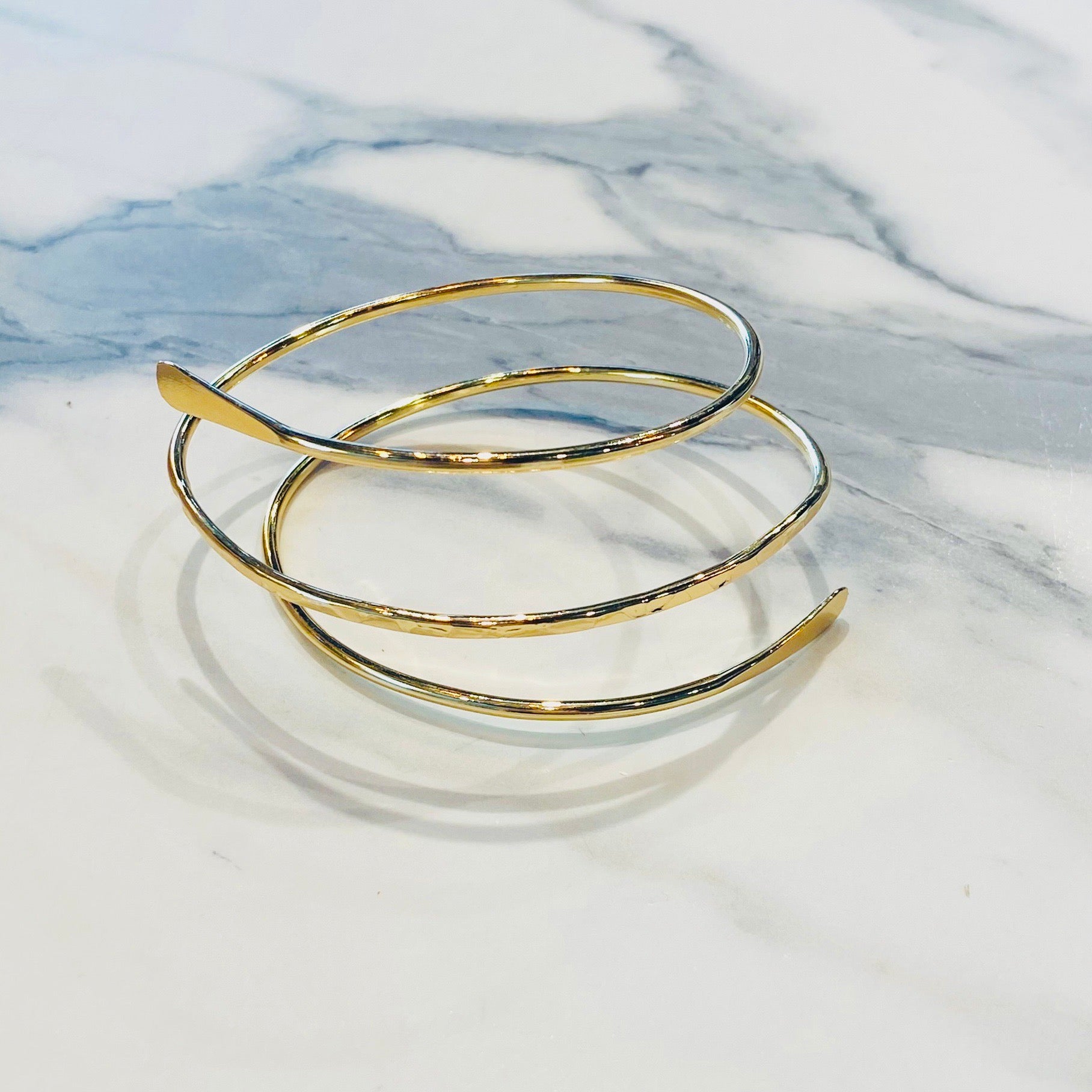 Gold Spiral Bracelet