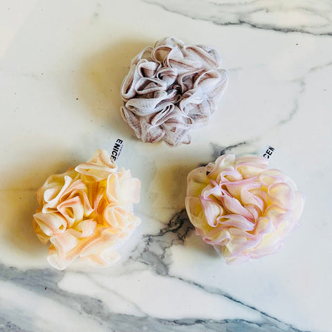 Shower Puff with Soap Bag