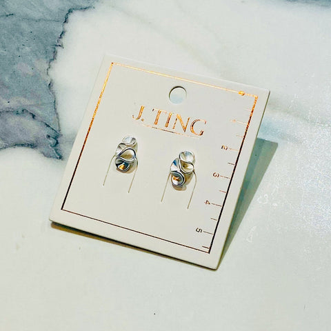 Small Chrome Simplistic Earrings