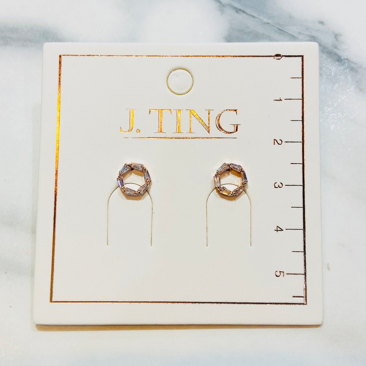 Rose Gold Circular Earrings