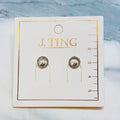 Silver Sparkly Swan Earrings