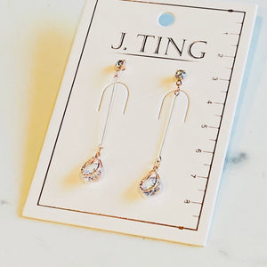 Crystal Edge Earrings