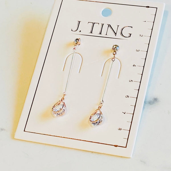 Crystal Edge Earrings